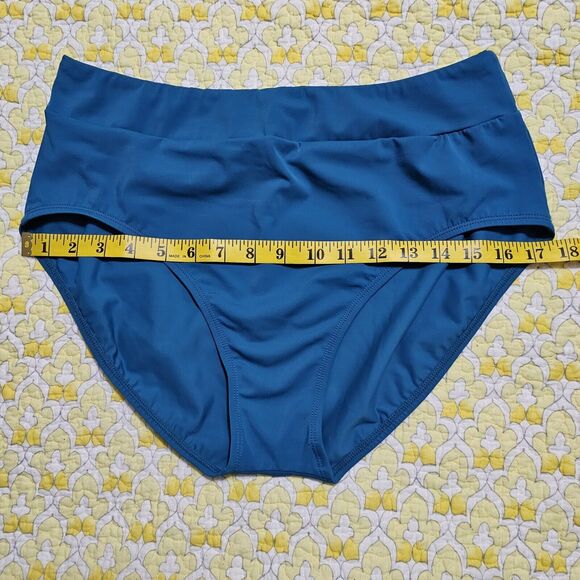 Dana Buchman Turquoise Bikini Bottom Sz 14 NWT Ocean Depths - Picture 6 of 11